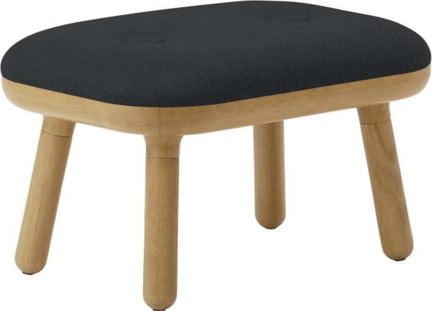 Stolička v antracitovo-přírodní barvě Paff Low – UMAGE