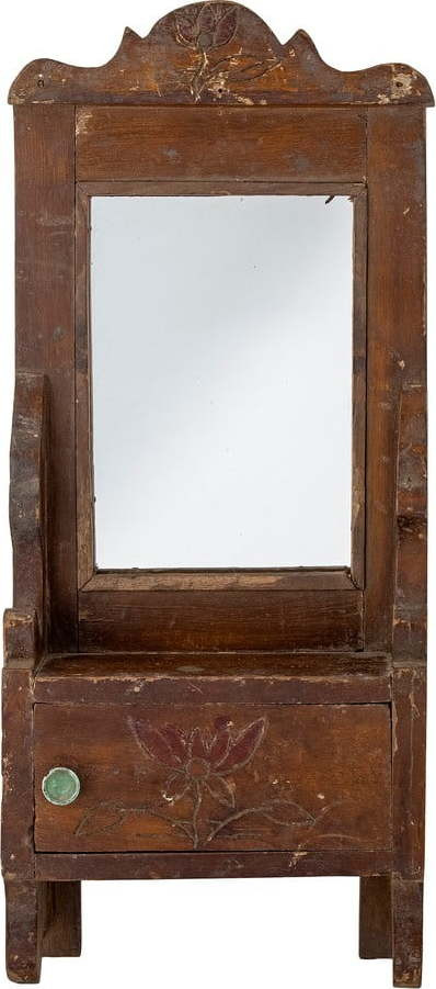 Nástěnné zrcadlo s dřevěným rámem 17,5x43 cm Sehar – Bloomingville