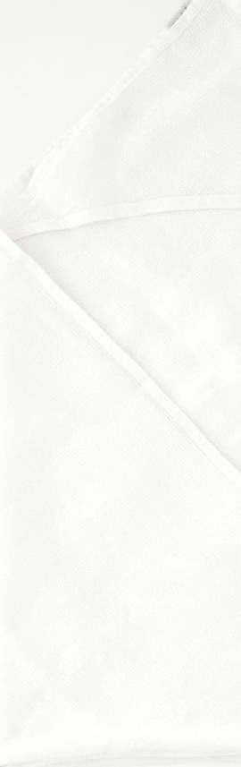 Dětská bílá osuška s kapucí Linen Tales Waffle, 70 x 70 cm