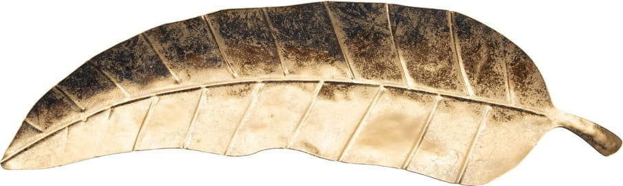 Kovový dekorativní tác 11x38 cm Foglia – Mauro Ferretti