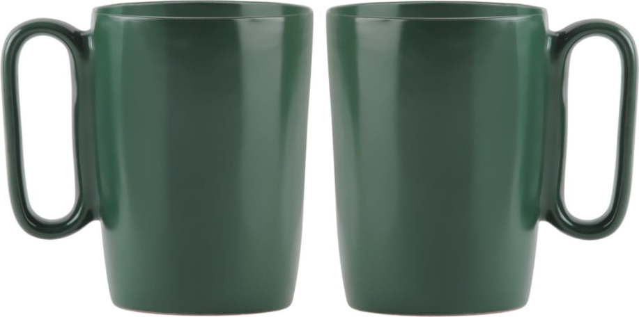 Tmavě zelené hrnky z kameniny v sadě 2 ks 250 ml Fuori – Vialli Design