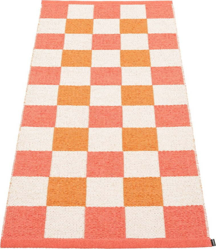 Vnitřní a venkovní běhoun v lososovo-oranžové barvě 70x160 cm Pix Flamingo – Pappelina