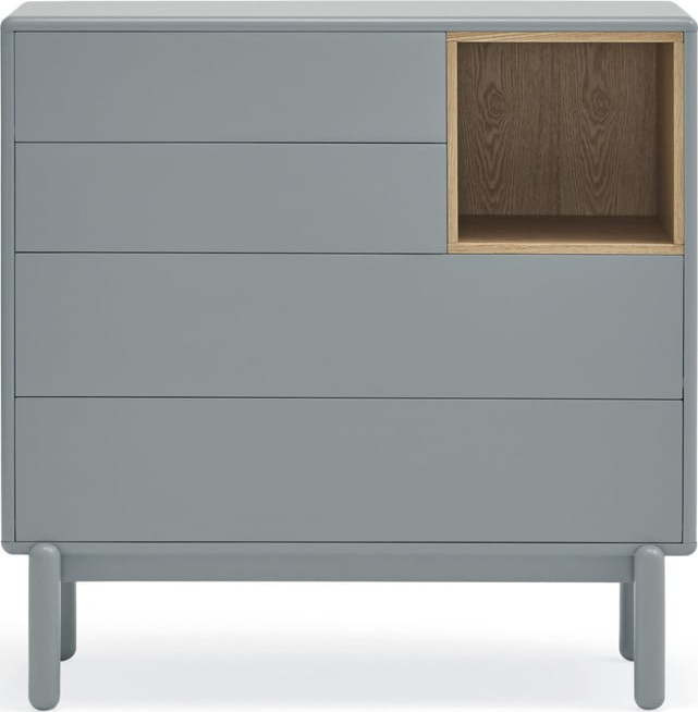 Modro-šedá nízká komoda 90x90 cm Corvo – Teulat