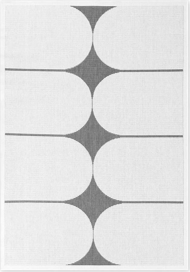 Černobílý vnitřní a venkovní koberec 160x230 cm Duet Bowen – NORTHRUGS