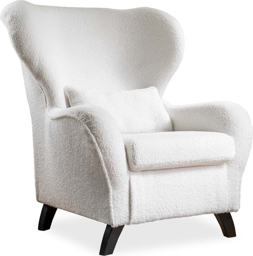 Bílé křeslo ušák Miuf – Miuform