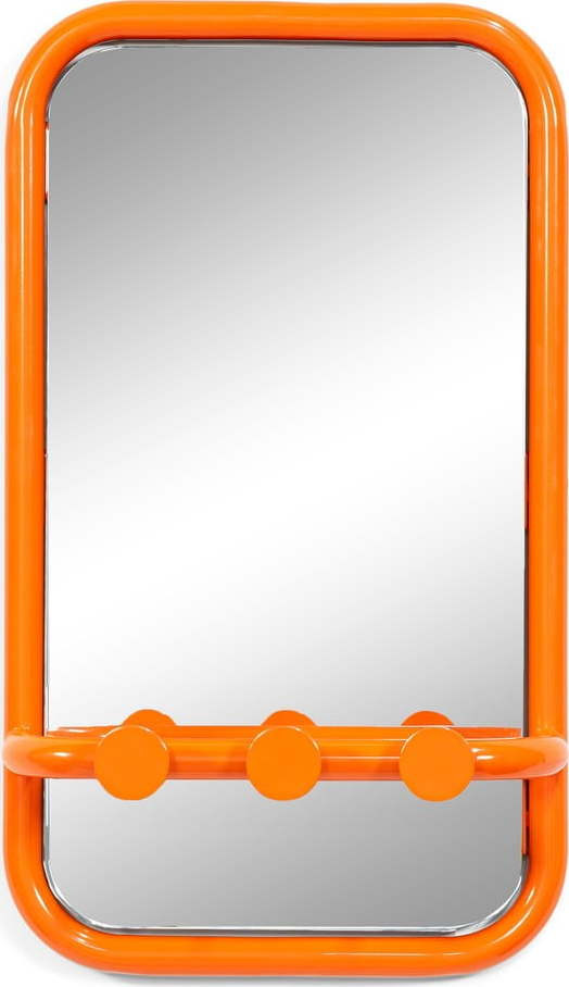 Oranžový kovový věšákový panel Retro – Spinder Design
