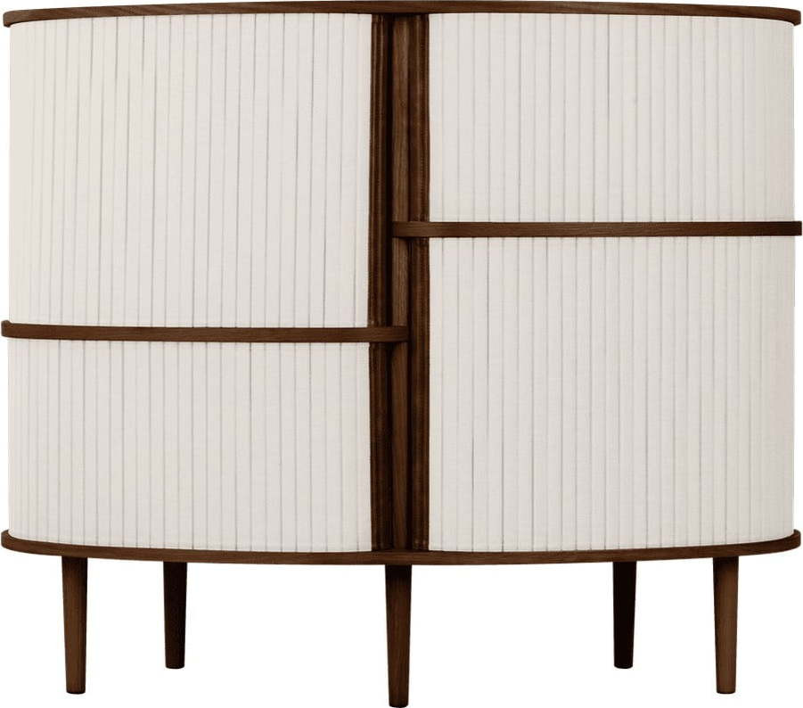 Hnědo-béžová skříňka v dekoru dubu s posuvnými dveřmi 120x100x50 cm Audacious – UMAGE