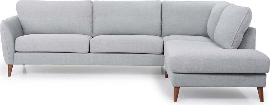 Světle šedá rohová pohovka (pravý roh) Oslo - Scandic