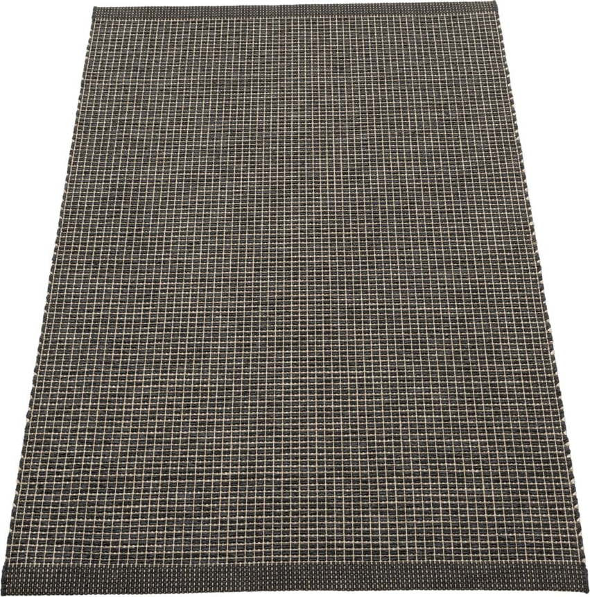 Antracitový vnitřní a venkovní koberec 70x120 cm Emm Black Linen – Pappelina