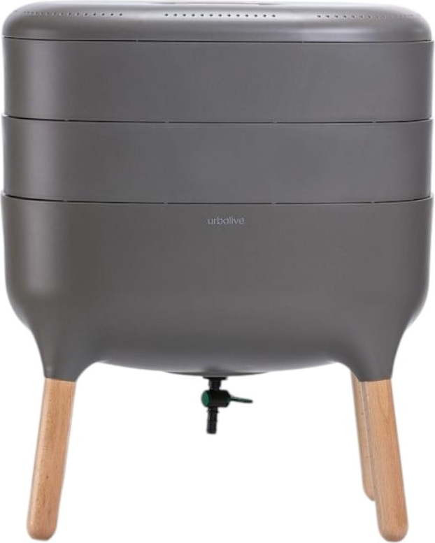 Šedý komposter 21,7 l Urbalive – Plastia