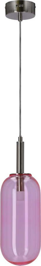 Fialové LED závěsné svítidlo se skleněným stínidlem ø 13 cm Fiuggi – Candellux Lighting