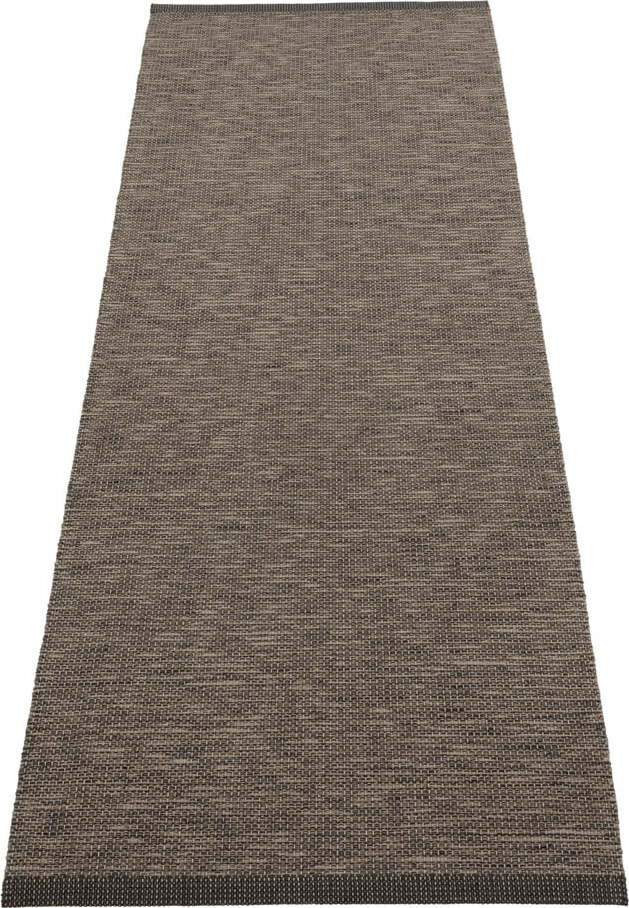 Tmavě hnědý vnitřní a venkovní běhoun 70x225 cm Sam Black Walnut – Pappelina