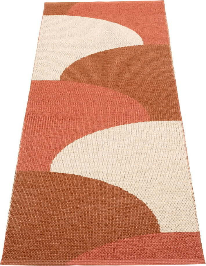 Vnitřní a venkovní běhoun v cihlové barvě 70x180 cm Hill Brick Rust – Pappelina