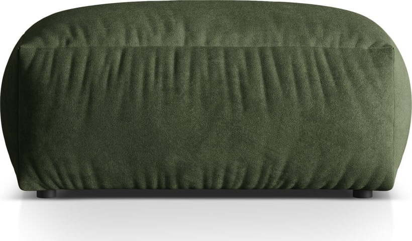 Zelená modulární podnožka z textilie bouclé Martina – Micadoni Home