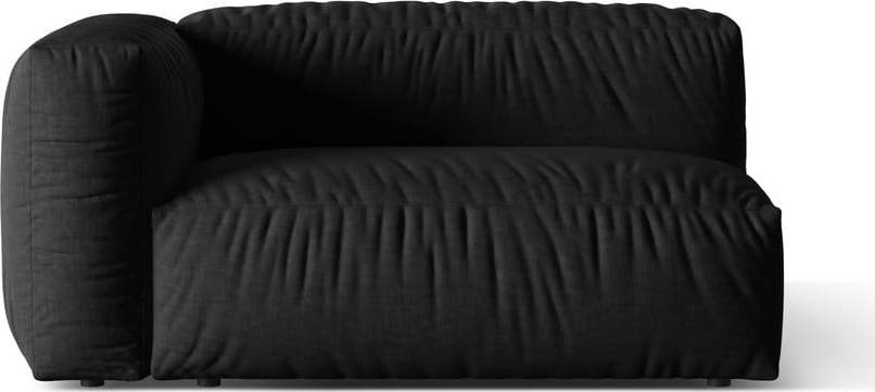 Černý modul pohovky (levý roh) Martina – Micadoni Home