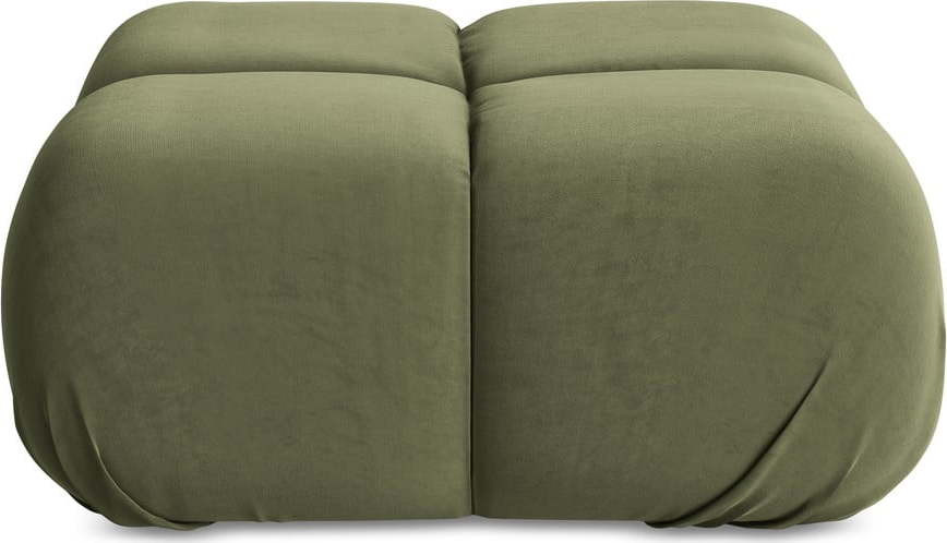 Světle zelená sametová modulární podnožka Lokua – Makamii