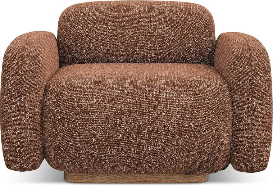 Oranžové/hnědé křeslo Ailani – Makamii