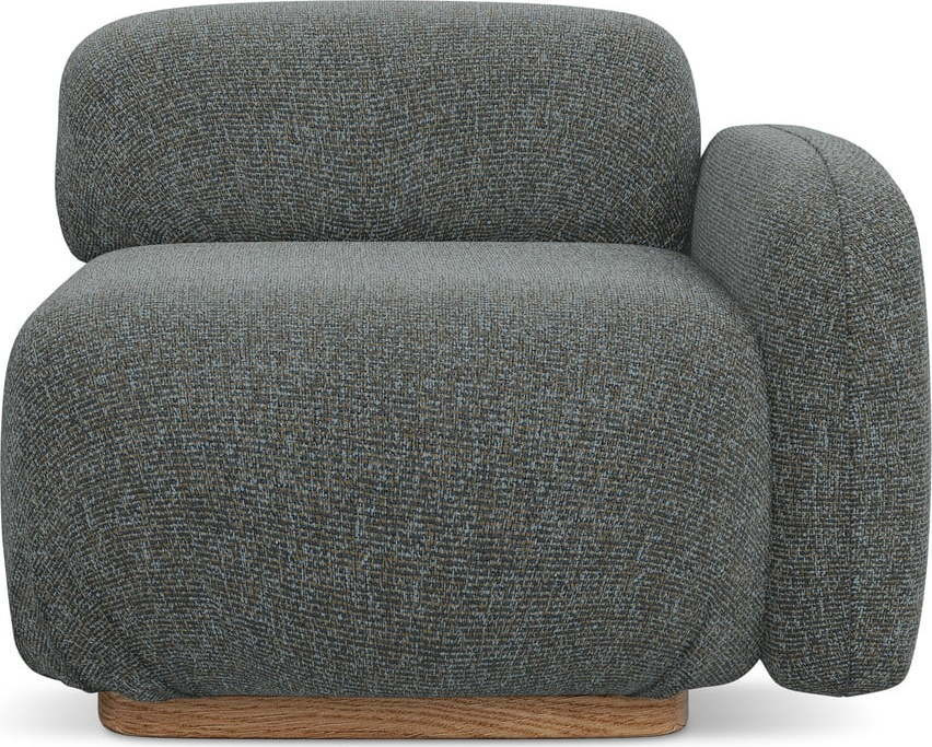 Šedý modul pohovky (pravý roh) Ailani – Makamii