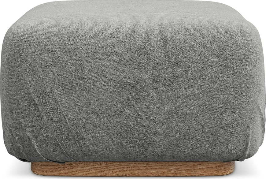 Šedá modulární podnožka z textilie bouclé Ailani – Makamii