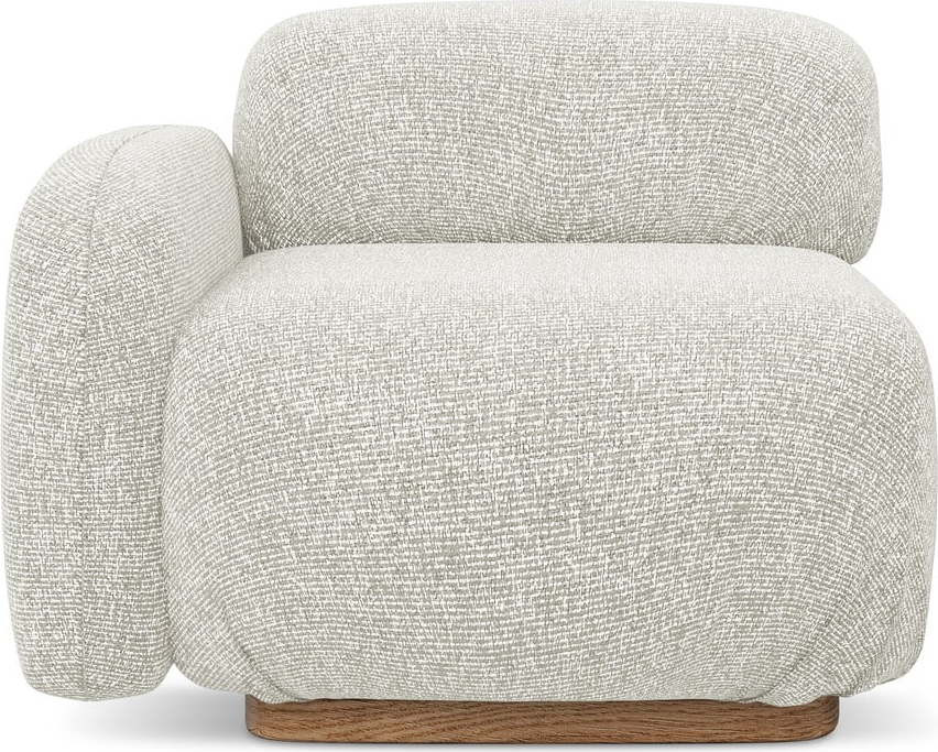 Krémový modul pohovky (levý roh) Ailani – Makamii