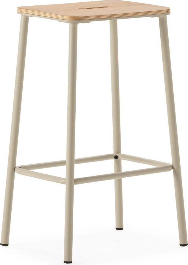 Krémové barové židle v sadě 2 ks (výška sedáku 65 cm) Abba – Marckeric