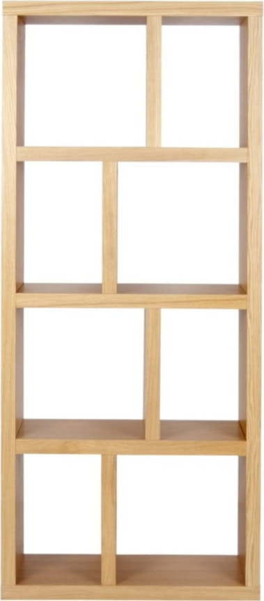 Knihovna v dekoru dubu v přírodní barvě 70x159 cm Berlin – TemaHome