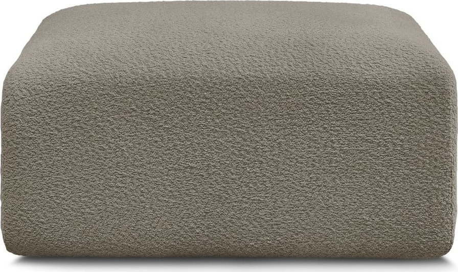 Šedohnědá podnožka z textilie bouclé Tina – Bobochic Paris