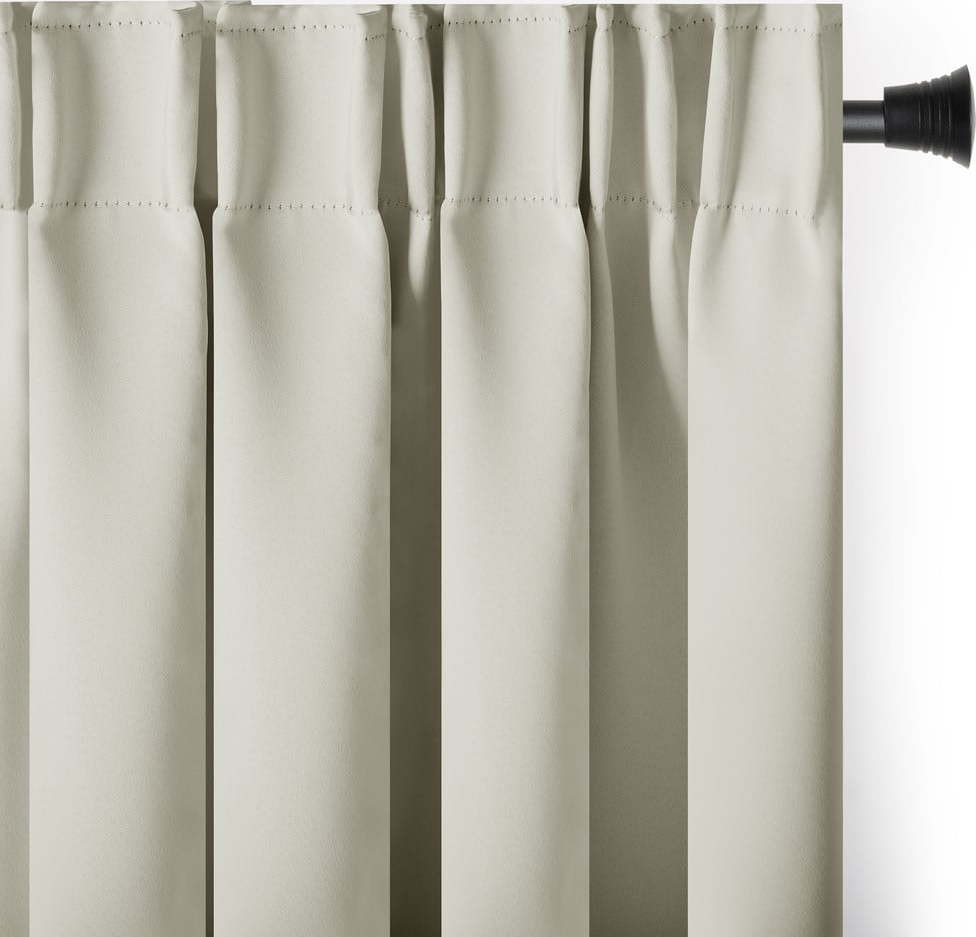 Krémový zatemňovací termo závěs 140x270 cm Pleat – Restilo
