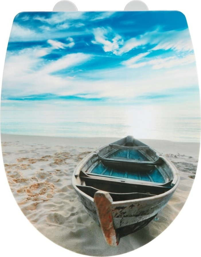 Záchodové prkénko s automatickým zavíráním 36,5 x 45 cm Boat – Wenko