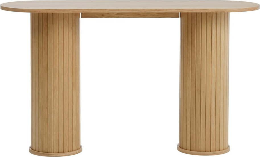 Konzolový stolek v přírodní barvě 40x130 cm Nola – Unique Furniture