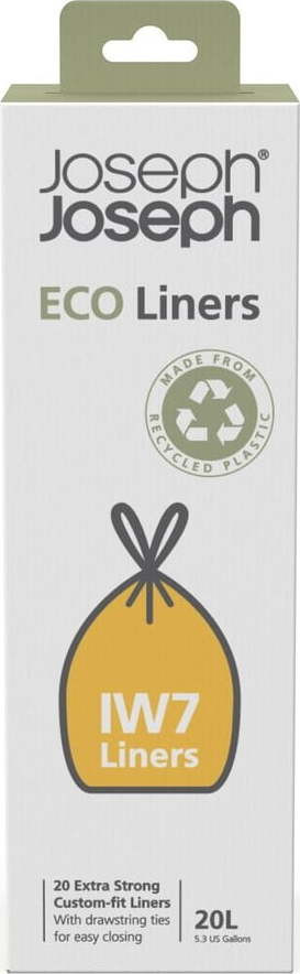 Stahovací pytle na odpadky v sadě 20 ks 20 l IW7 – Joseph Joseph