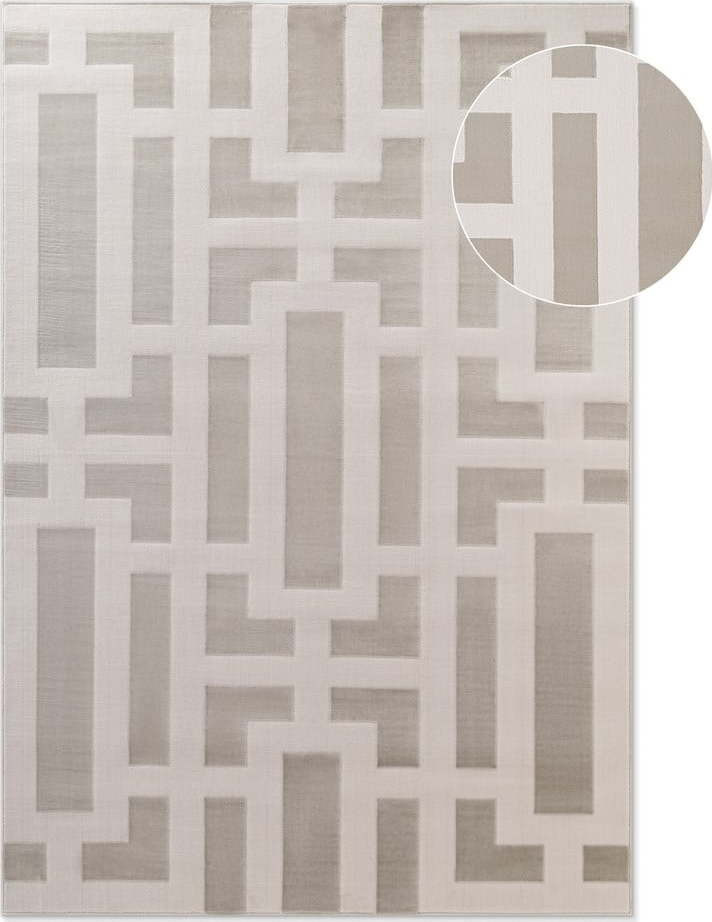 Šedo-krémový koberec 200x280 cm Perles Onyx – Elle Decoration