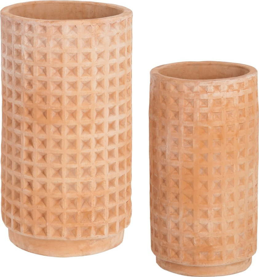 Sada 2 terakotových květináčů Kave Home Celi