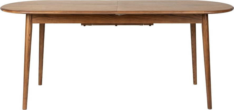 Rozkládací jídelní stůl s přídavnou deskou s deskou v dekoru ořechového dřeva 90x180 cm Twist – Zuiver