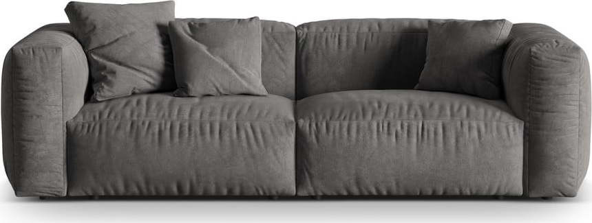 Šedá modulární pohovka z textilie bouclé 240 cm Martina – Micadoni Home