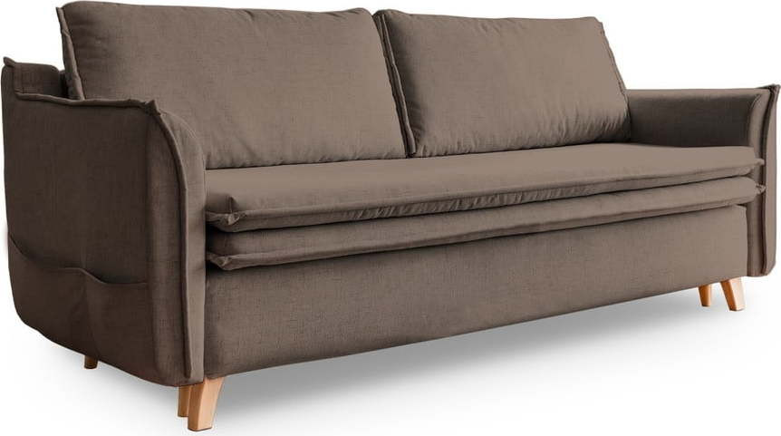 Světle hnědá rozkládací pohovka 225 cm Charming Charlie – Miuform