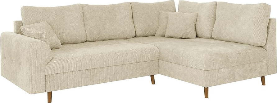 Béžová rohová pohovka (pravý roh) Ariella – Ropez