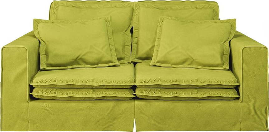 Světle zelená pohovka 196 cm Nora – Ropez