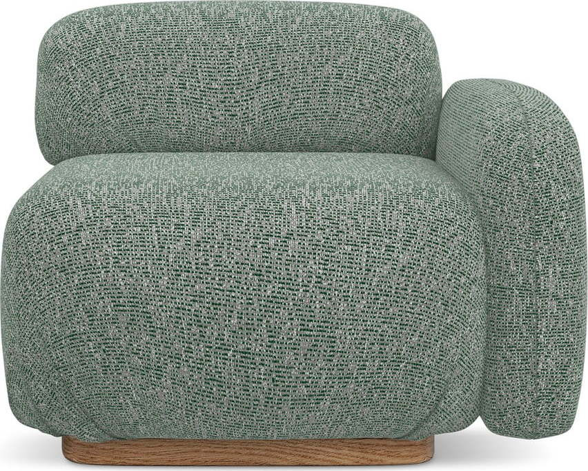 Světle zelený modul pohovky (pravý roh) Ailani – Makamii