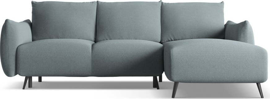 Světle modrá rohová pohovka (pravý roh) Malie – Makamii