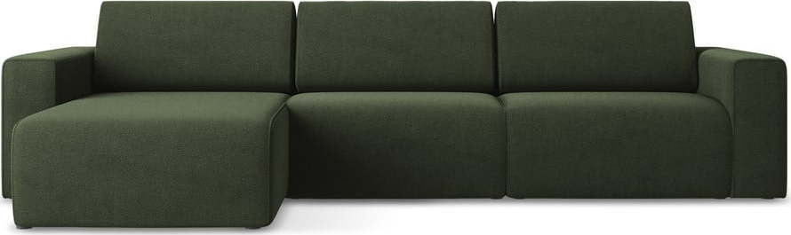 Zelená modulární rohová pohovka (levý roh) Kalea – Makamii