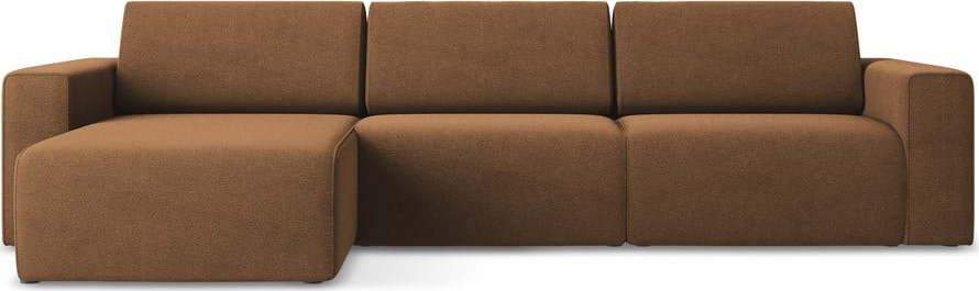 Hnědá modulární rohová pohovka (levý roh) Kalea – Makamii