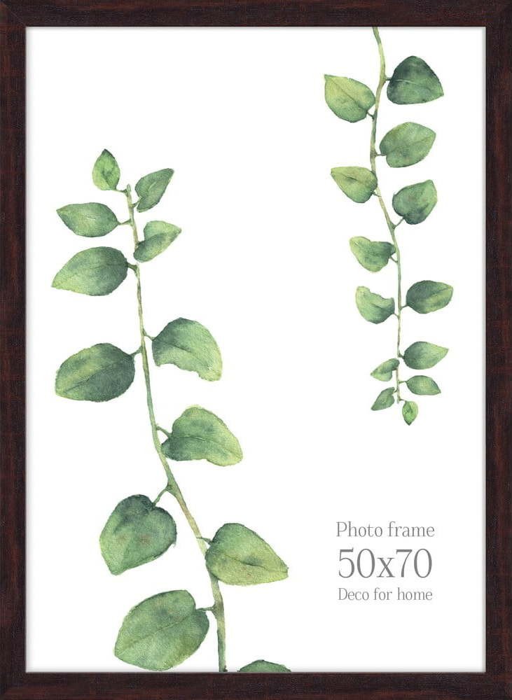 Hnědý nástěnný rámeček Styler Narvik, 53 x 73 cm