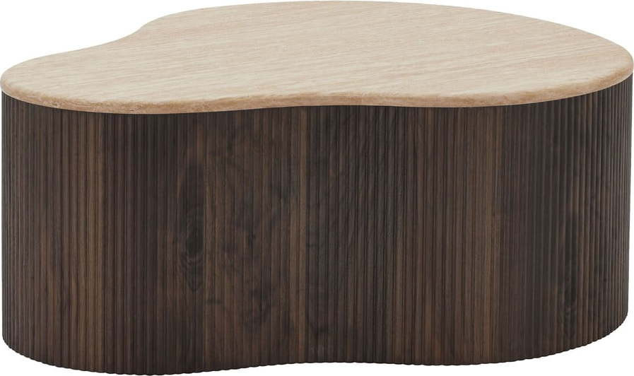 Tmavě hnědý konferenční stolek 75x84 cm Cadiz – House Nordic