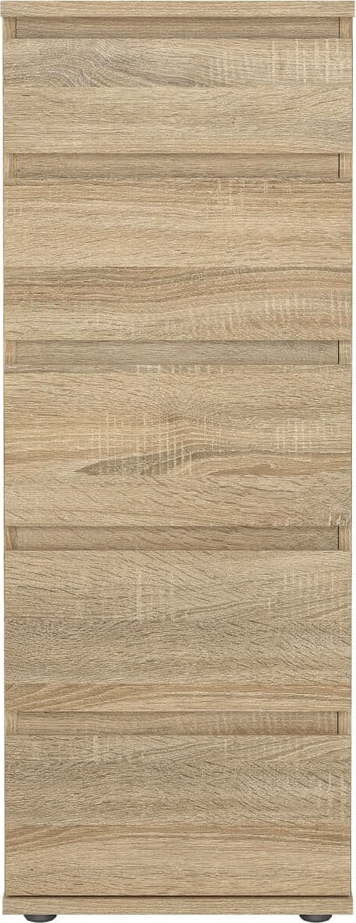 Vysoká komoda v dekoru dubu v přírodní barvě 40x107 cm Nova – Tvilum