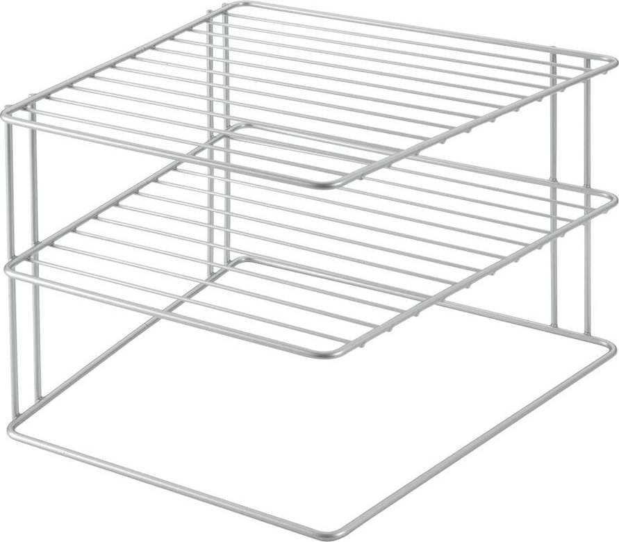 Ocelová přídavná polička ve stříbrné barvě 25x25 cm Palio – Metaltex
