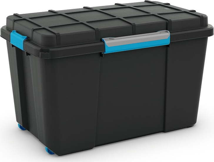 Černý plastový úložný box s víkem 73,5x44,5x46 cm Scuba Box – KIS