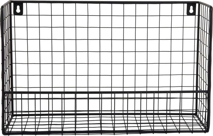 Černá ocelová police 40 cm Reja – PT LIVING
