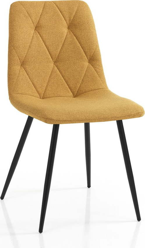 Okrově žluté jídelní židle v sadě 2 ks Mesh – Tomasucci