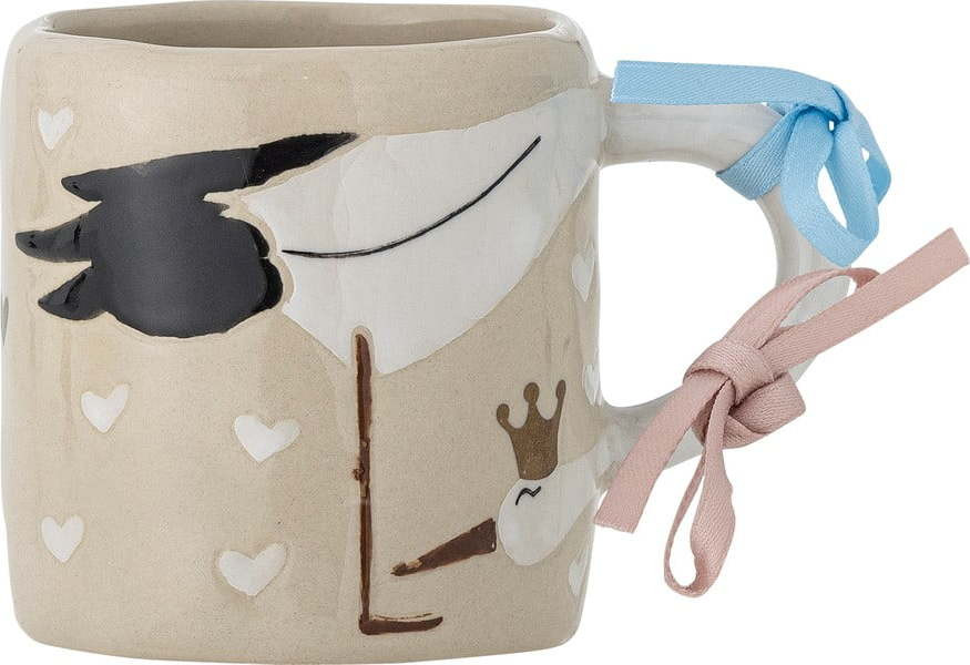 Béžový hrnek z kameniny 225 ml Bambino – Bloomingville Mini